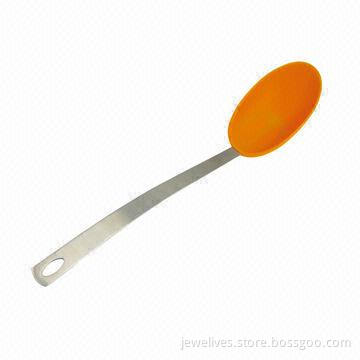 12.5-inch Silicone Spoon with Stainless Steel Handle